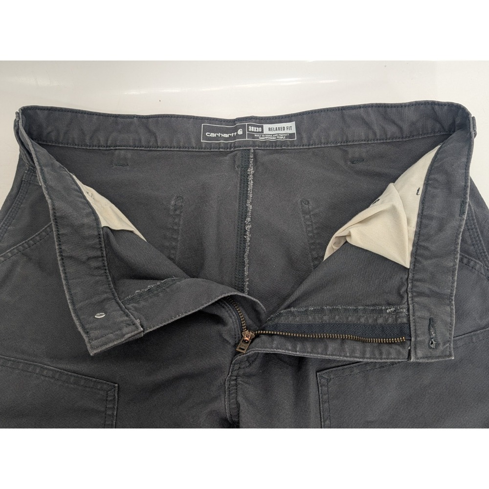 Carhartt Men's BN3334-M Double Knee Carpenter Work Pant: 38 x 30 Relaxed Fit - Picture 11 of 16